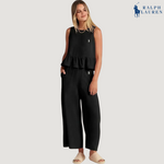 R. Lauren Conjunto de Dos Piezas con Tirantes Volantes + Sombrero de Sol Gratis – Compra 1, Lleva 2
