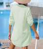 R. Ꮮаᴜгеn Vestido Camisero a Rayas Clásico