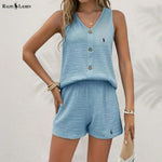 Conjunto de Top de Tirantes con Botones y Pantalones Cortos R. Lauren