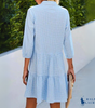 Vestido de Verano Chemise Gingham con Escote en V y Botones de R. Ꮮаᴜгеn + Sombrero de Sol R. Ꮮаᴜгеn Gratis
