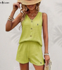 Conjunto de Top con Botones y Pantalones Cortos R. Lauren