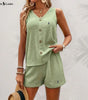 Conjunto de Top de Tirantes con Botones y Pantalones Cortos R. Lauren