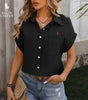 Camisa de Manga Corta R. Lauren con Bolsillo en el Pecho – Corte Aireado