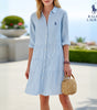 Vestido Camisero a Rayas Elegante y Casual – Colección de Verano R&L™