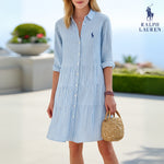 Vestido Camisero a Rayas Elegante y Casual – Colección de Verano R&L™