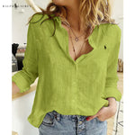 Blusa de Lino R. con Botones