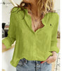 R. Ꮮаᴜгеn Camisa de Lino con Botones