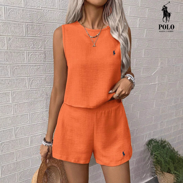 [Compra 1 Llévate 2] Conjunto Completo de Lino Serenity con Dos Piezas de R. Lauren + Sombrero de Sol R. Lauren Gratis