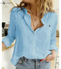 R. Ꮮаᴜгеn Camisa de Lino con Botones