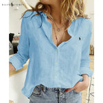 Blusa de Lino R. con Botones