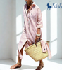 R. Ꮮаᴜгеn Vestido Camisero a Rayas con Cintura Ajustable