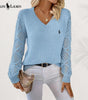 Suéter de Punto Elegante con Escote en V Ralph Lauren™