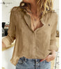 Blusa de Lino R. con Botones