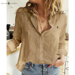 Blusa de Lino R. con Botones