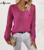 Suéter de Punto Elegante con Escote en V Ralph Lauren™