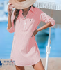 R. Ꮮаᴜгеn Vestido Camisero a Rayas Clásico