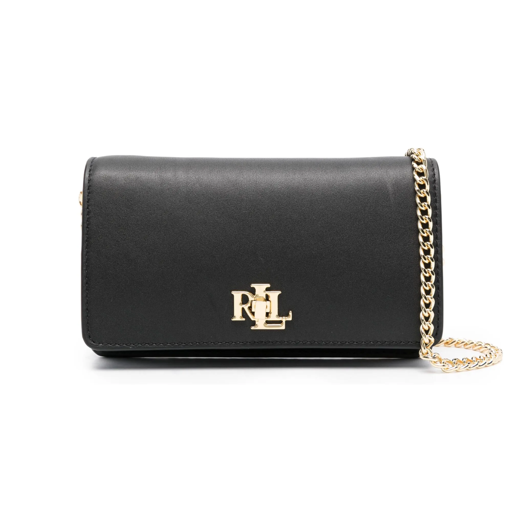 R. Ꮮаᴜгеn Bolso Cruzado de Cuero con Logo