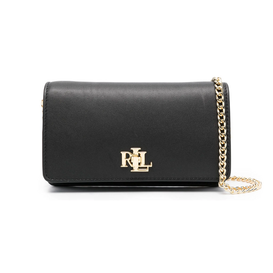 R. Ꮮаᴜгеn Bolso Cruzado de Cuero con Logo