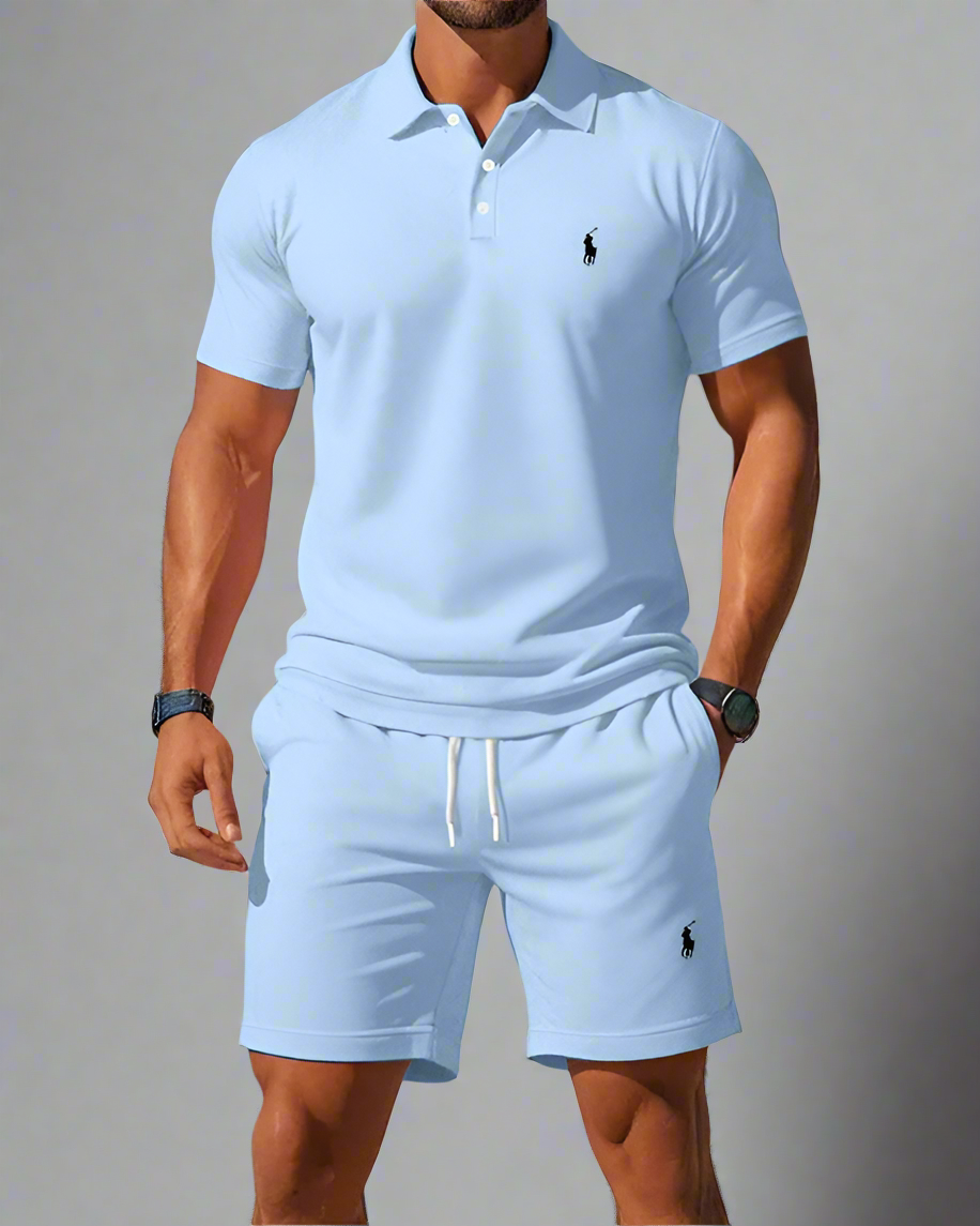 Ralph Lauren para hombre: Elegancia en dos piezas 