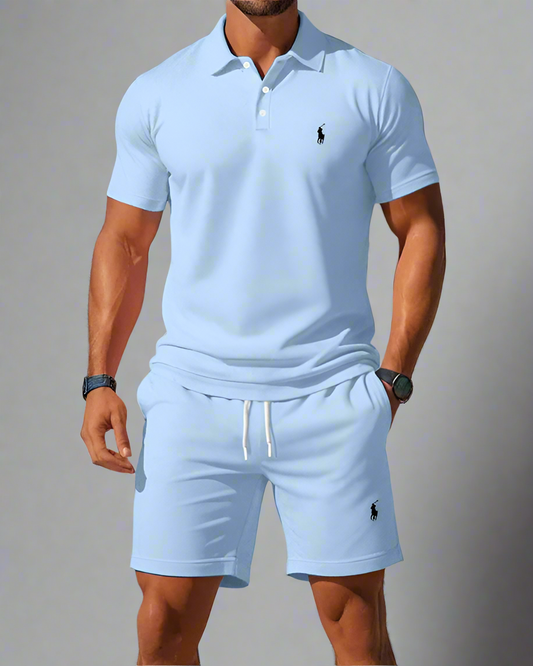 Ralph Lauren para hombre: Elegancia en dos piezas 