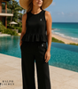 R. Lauren Conjunto de Dos Piezas con Tirantes Volantes + Sombrero de Sol Gratis – Compra 1, Lleva 2