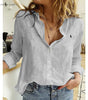 Blusa de Lino R. con Botones