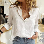 Blusa de Lino R. con Botones