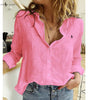 Blusa de Lino R. con Botones